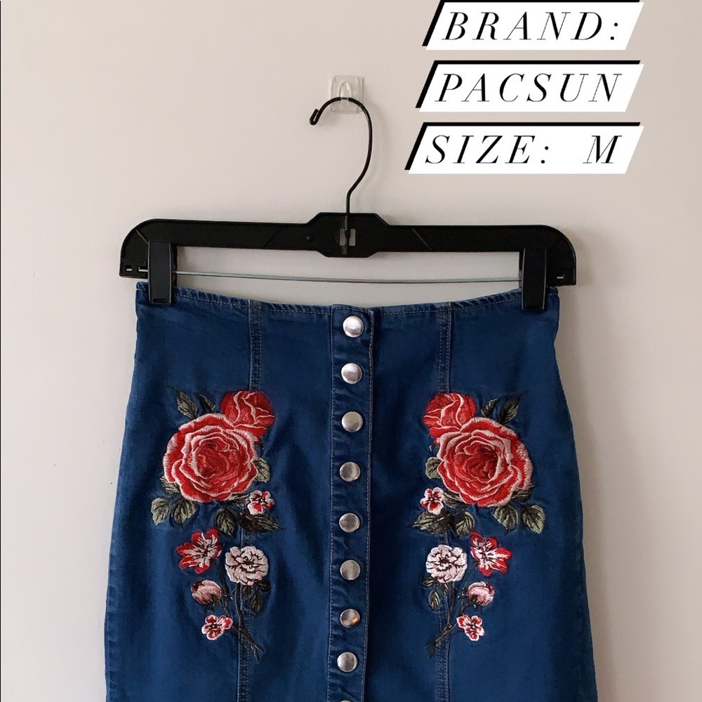 Pacsun Jean Skirt!! Only worn once!